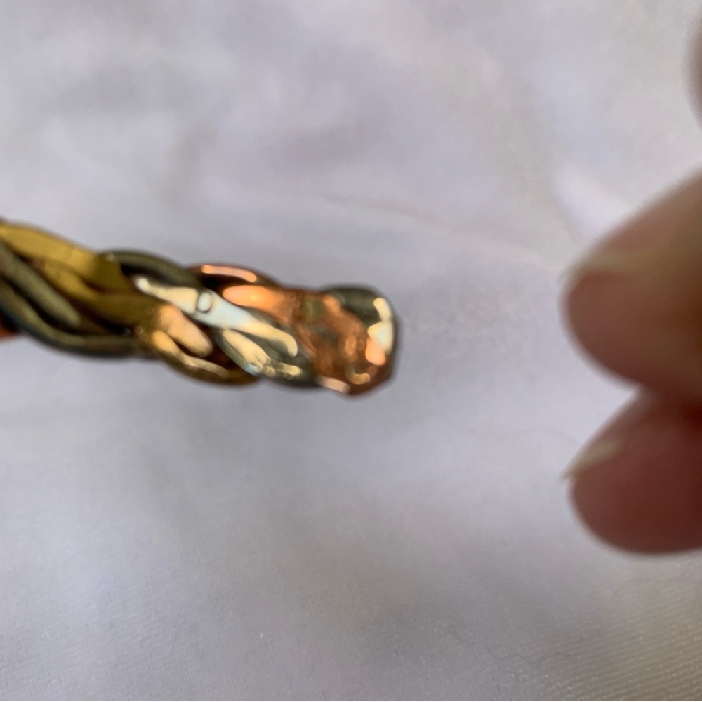 Tricolor Twisted Metals Sausalito Craftworks Bracelet Silver Copper Bronze View 5